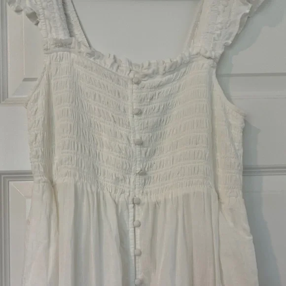 Anthropologie “Peregrine” Square-Neck Midi Dress – White - Picture 3 of 5